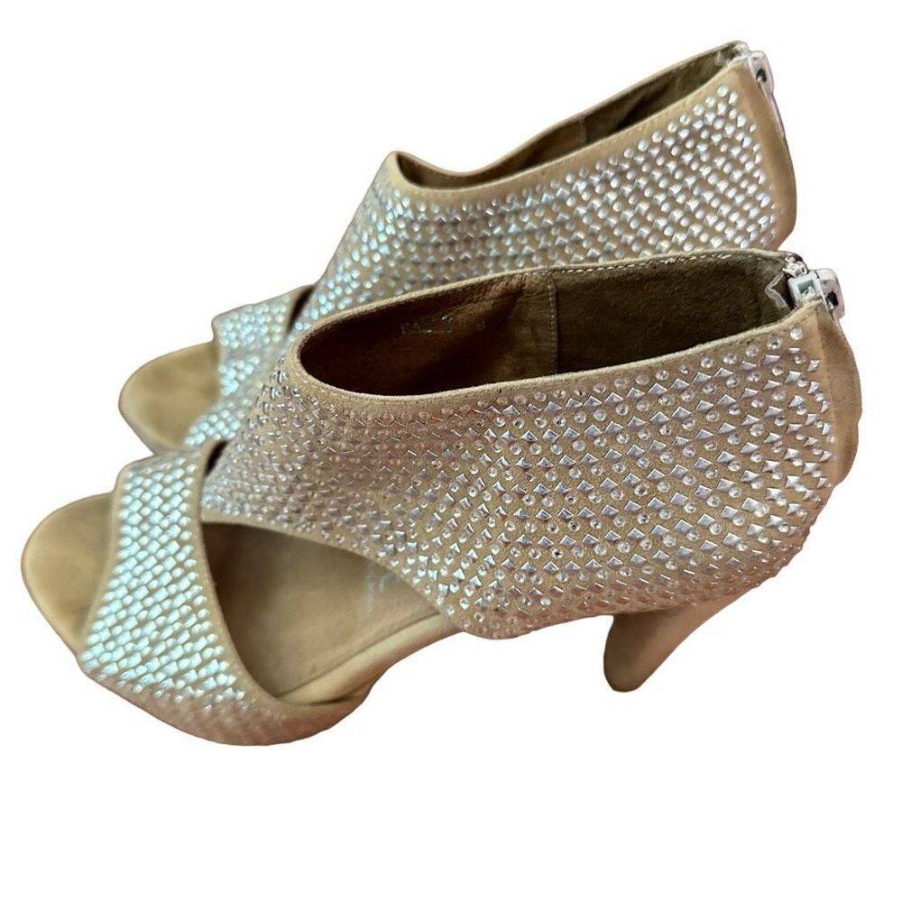 Jeffrey Campbell nude and crystal heels - size 8 - Picture 2 of 7